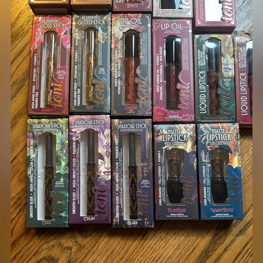IONI Cosmetics VEIL OF ALLURE Complete Line Viral Lip Oil Lipstick Mist